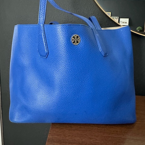 Tory Burch Blue Laptop Business Bag - Picture 1 of 5